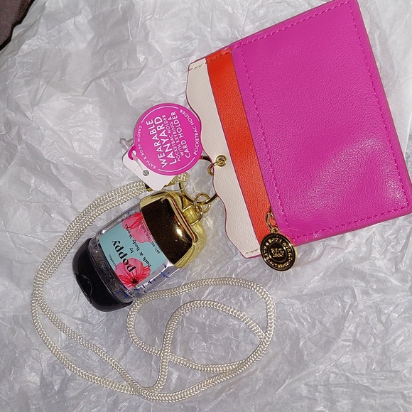 Bath & Body Works Accessories - Nwt bath & body works lanyard w/card holder pockets & sanitizer & holder/NFTRADE